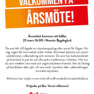Välkommen på årsmöte 2025